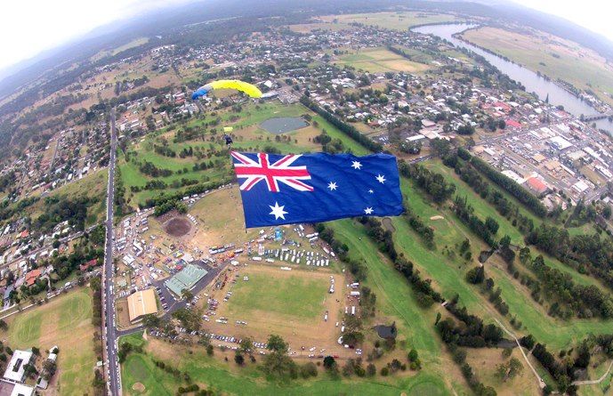 Flag over Showground